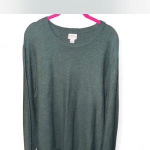 Men’s Vintage J. Crew Forest Green Crewneck Sweater